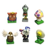 wholesale - 6 x Plants vs Zombies Toys Series Dark Ages Game Role Figures Display Toy Polymer Clay Decorations 