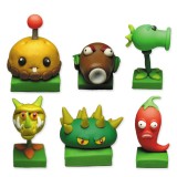 wholesale - Plants vs Zombies Toys Series Game Role Figures Display Toy Polymer Clay Toys 6Pcs Set