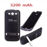Wholesale - Portable 3200mAh Rechargeable External Power Bank/Battery & Hard Back Case for Samsung Galaxy S3 i9300-Black