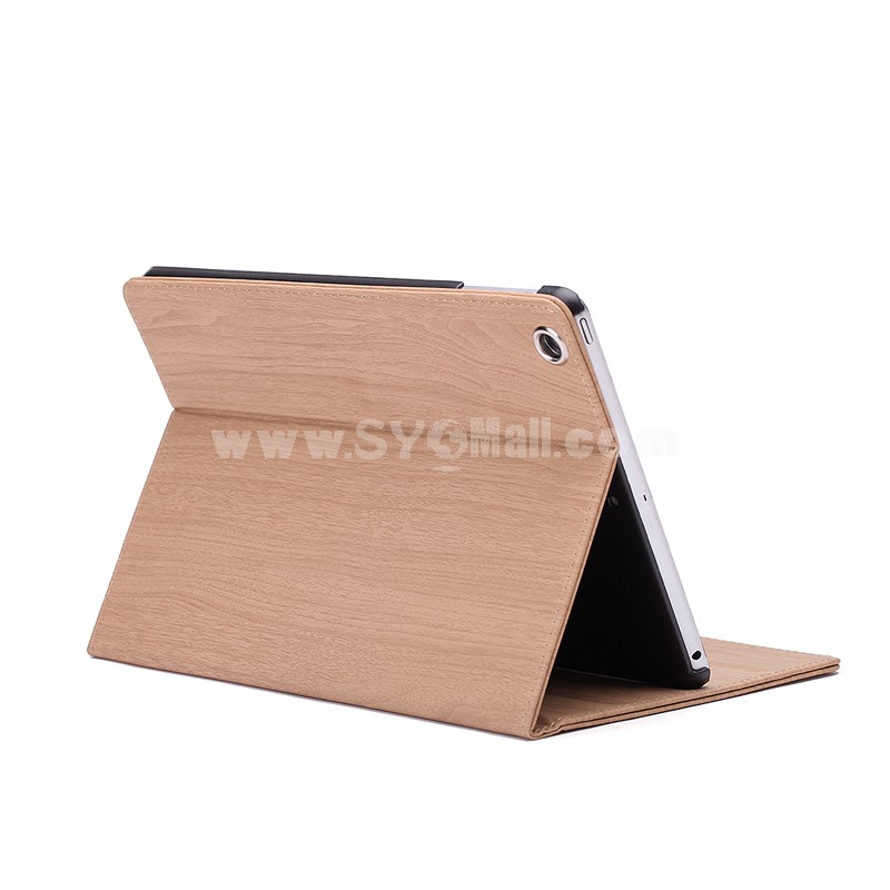 BEEANR Imitation leather Wood Folding Protection Cases For iPad Air1/2