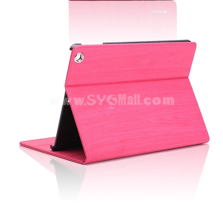 BEEANR Imitation leather Wood Folding Protection Cases For iPad Air1/2