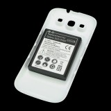 Wholesale - 4300mAh Rechargeable Battery Replacement + Back Cover Case White for Samsung Galaxy S3 / i9300