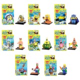 wholesale - Spongebob Squarepants Block Mini Figure Toys Compatible with Lego Parts 8Pcs Set 2260