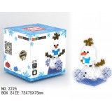 wholesale - Wisehank DIY Diamond Frozen Mini Blocks Figure Toy Olaf 161Pcs 2225