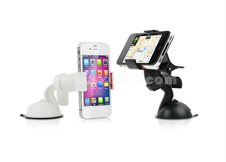 Single Clamp Two Claws Universal Car Mount Holder for Cellphone/MP3/GPS with Quick Lock and Release