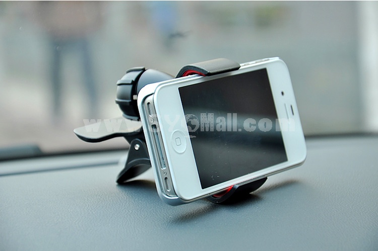 Single Clamp Two Claws Universal Car Mount Holder for Cellphone/MP3/GPS with Quick Lock and Release