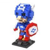 Wholesale - LOZ DIY Diamond Mini Blocks Figure Toy The Avengers Alliance 2 Captain America 310Pcs 9452
