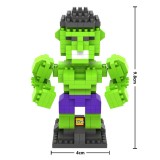 Wholesale - LOZ DIY Diamond Mini Blocks Figure Toy The Avengers Alliance 2 The Hulk 290Pcs 9451