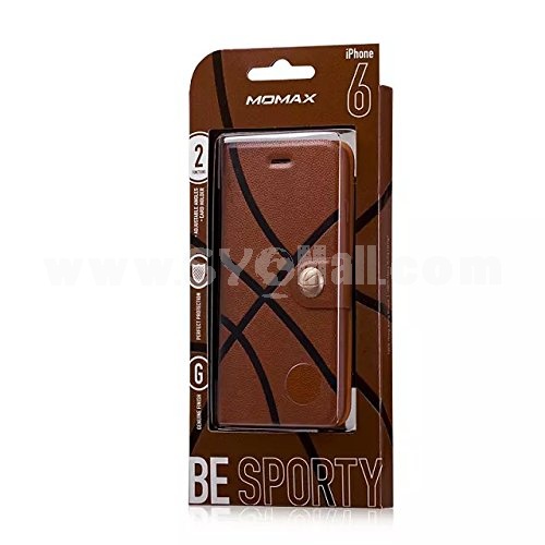 Momax Sport Cases Flip Cover Case for Apple Iphone 6 for 4.7inch Basketball