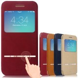 Wholesale - Baseus Aerb Classic Series Smart Window View Touch Metal Front Flip Cover for iPhone 6