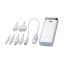 Portable 6800mAh USB Smart Power Bank Mobile CHarger Emergency Charger Flashlight - Silvery