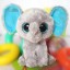 Original TY Collection Grey Elephant Plush Toys Kids Small Cute Stuffed Animal Doll Toy For Gift 15cm/5.9inch