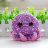 Wholesale - Original TY Big Eyes Collection Purple Octopu Plush Toys Stuffed Animals For Gift 15cm/5.9inch