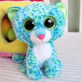 Wholesale - Original TY Big Eyes Collection Blue Leopard Plush Toys Stuffed Animals For Gift 15cm/5.9inch
