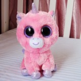 Wholesale - Original TY Big Eyes Collection Pink Unicorn Plush Toys Stuffed Animals For Gift 15cm/5.9inch
