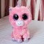 Original TY Big Eyes Collection Pink Unicorn Plush Toys For Gift 15cm/5.9inch