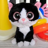 Wholesale - Original TY Big Eyes Collection Black Cat Plush Toys Stuffed Animals Kids Small Cute Stuffed Animal Doll Toy For Gif
