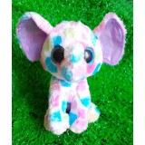 Wholesale - Lovely TY Collection Colorful Elephant Plush Toy Small Charms Stuffed Animal Plush Doll Toys 15cm/5.9inch