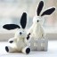 Original Manley White Rabbit  Plush Toys Kids Small Cute Stuffed Animal Doll Toy For Gift 15cm/5.9inch