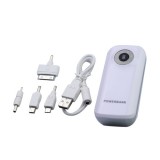 Wholesale - Portable 5600mAh USB Power Bank Mobile CHarger Emergency Charger Flashlight - White