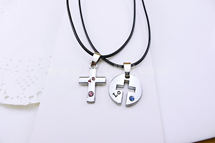 Jewelry Lovers Neckla Created Infinity Chain Pendant Cross Necklace 2Pcs Set X40