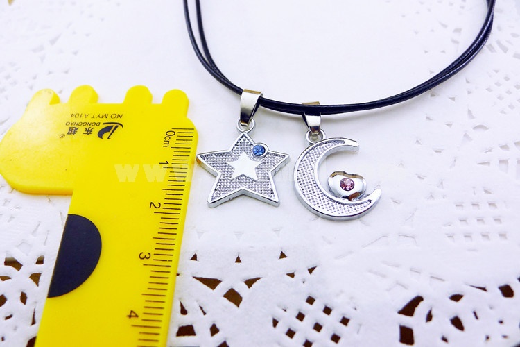 Jewelry Lovers Neckla Created Infinity Chain Pendant Lesson Eight Star Moon Couple Necklace 2Pcs Set X39
