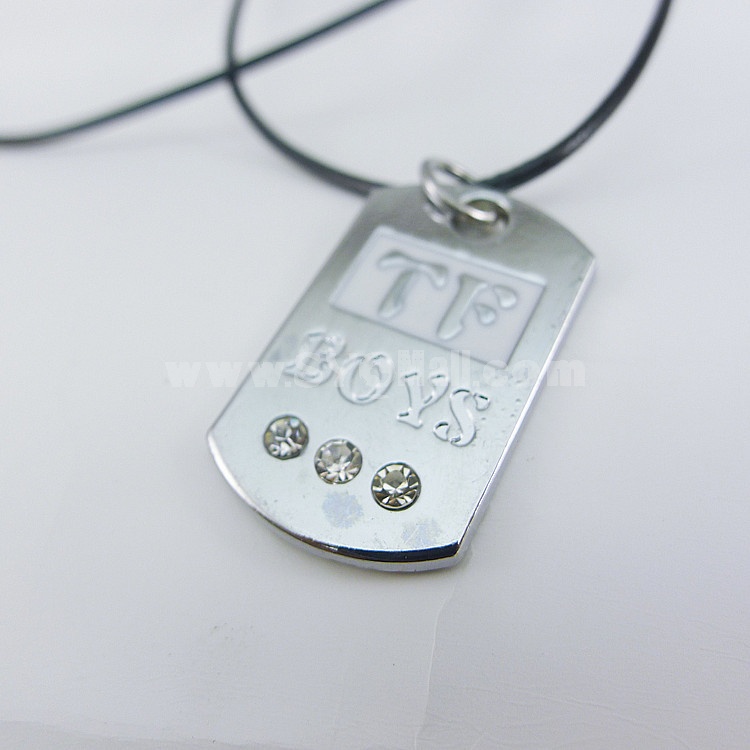 Jewelry Lovers Neckla Created Infinity Chain Pendant TFboys Couple Necklace 2Pcs Set TF X07