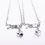 Wholesale - Jewelry Lovers Neckla Created Infinity Chain Pendant TFBOYS Couple Necklace 2Pcs Set XL293