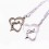 Jewelry Lovers Neckla Created Infinity Chain Pendant Dita August Couple Necklace 2Pcs Set XL223