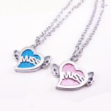 Wholesale - Jewelry Lovers Neckla Created Infinity Chain Pendant Drip Angel Couple Necklace 2Pcs Set XL042