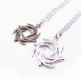 Wholesale - Jewelry Lovers Neckla Created Infinity Chain Pendant Couple Necklace 2Pcs Set XL019