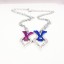 Jewelry Lovers Neckla Created Infinity Chain Pendant Lucky Symbol Couple Necklace 2Pcs Set XL078