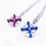Wholesale - Jewelry Lovers Neckla Created Infinity Chain Pendant Kino Couple Necklace 2Pcs Set XL011