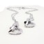 Jewelry Lovers Neckla Created Infinity Chain Pendant XILION Heart Pendant Couple Necklace 2Pcs Set XL231
