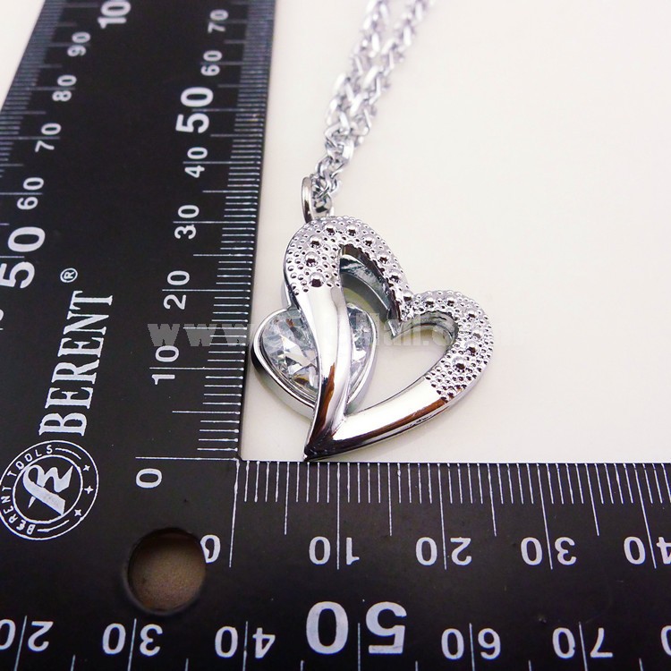 Jewelry Lovers Neckla Created Infinity Chain Pendant XILION Heart Pendant Couple Necklace 2Pcs Set XL231