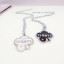 Jewelry Lovers Neckla Created Infinity Chain Pendant TFboys Four Leaf Clover Couple Necklace 2Pcs Set XL228
