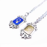 Wholesale - Jewelry Lovers Neckla Created Infinity Chain Pendant The Vampire Diaries Couple Necklace 2Pcs Set XL003
