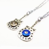 Wholesale - Jewelry Lovers Neckla Created Infinity Chain Pendant Fashion Guitar Couple Necklace 2Pcs Set XL028