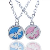 Wholesale - Jewelry Lovers Neckla Created Infinity Chain Pendant Dragonfly Couple Necklace 2Pcs Set XL044