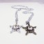Jewelry Lovers Neckla Created Infinity Chain Pendant Five Stars Couple Necklace 2Pcs Set XL241