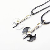 Wholesale - Jewelry Lovers Neckla Created Infinity Chain Pendant AXE Couple Necklace 2Pcs Set XL288