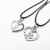 Wholesale - Jewelry Lovers Neckla Created Infinity Chain Pendant Love Man Forever Couple Necklace 2Pcs Set XL282