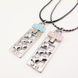 Wholesale - Jewelry Lovers Neckla Created Infinity Chain Pendant Telesthesia Couple Necklace 2Pcs Set XL202