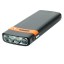 Universal Solar Panel Charger with LED Light Torch for ipad 2/iphone 4 Portable Black + Orange