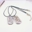Jewelry Lovers Neckla Created Infinity Chain Pendant The New Clovers Couple Necklace 2Pcs Set XL211