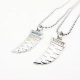 Wholesale - Jewelry Lovers Neckla Created Infinity Chain Pendant Sweep Couple Necklace 2Pcs Set XL242