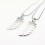 Jewelry Lovers Neckla Created Infinity Chain Pendant Sweep Couple Necklace 2Pcs Set XL242