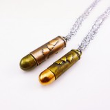 Wholesale - Jewelry Lovers Neckla Created Infinity Chain Pendant Bullet Couple Necklace 2Pcs Set XL224
