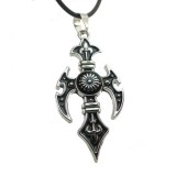 Wholesale - Fashion Character Sandglass Cross Pendant Necklace Charm Chain Jewelry for Men DG018