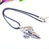 Wholesale - Fashion Character Die Casting Wing Skull Pendant Necklace Charm Chain Jewelry for Men DG010